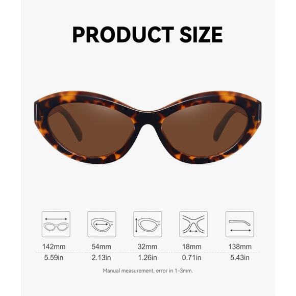 Fozono iwear Early First Brown Tortoise Cat Eye women's New - Picture 3 of 10